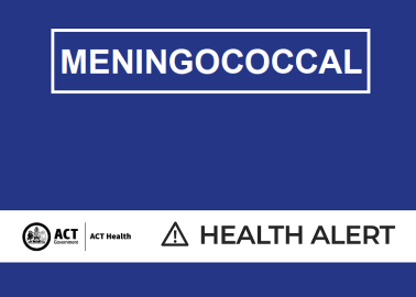 Meningococcal disease health alert