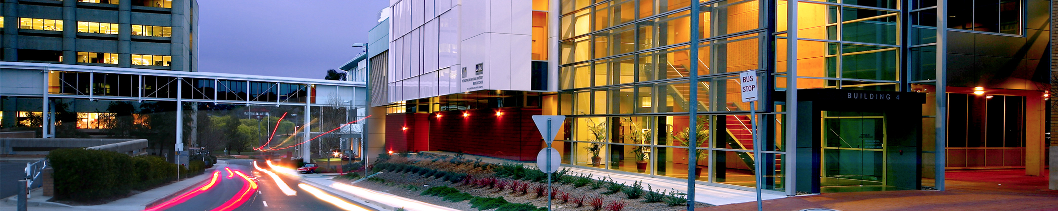 Academic Unit of General Practice Building 4 and Canberra Hospital evening shot